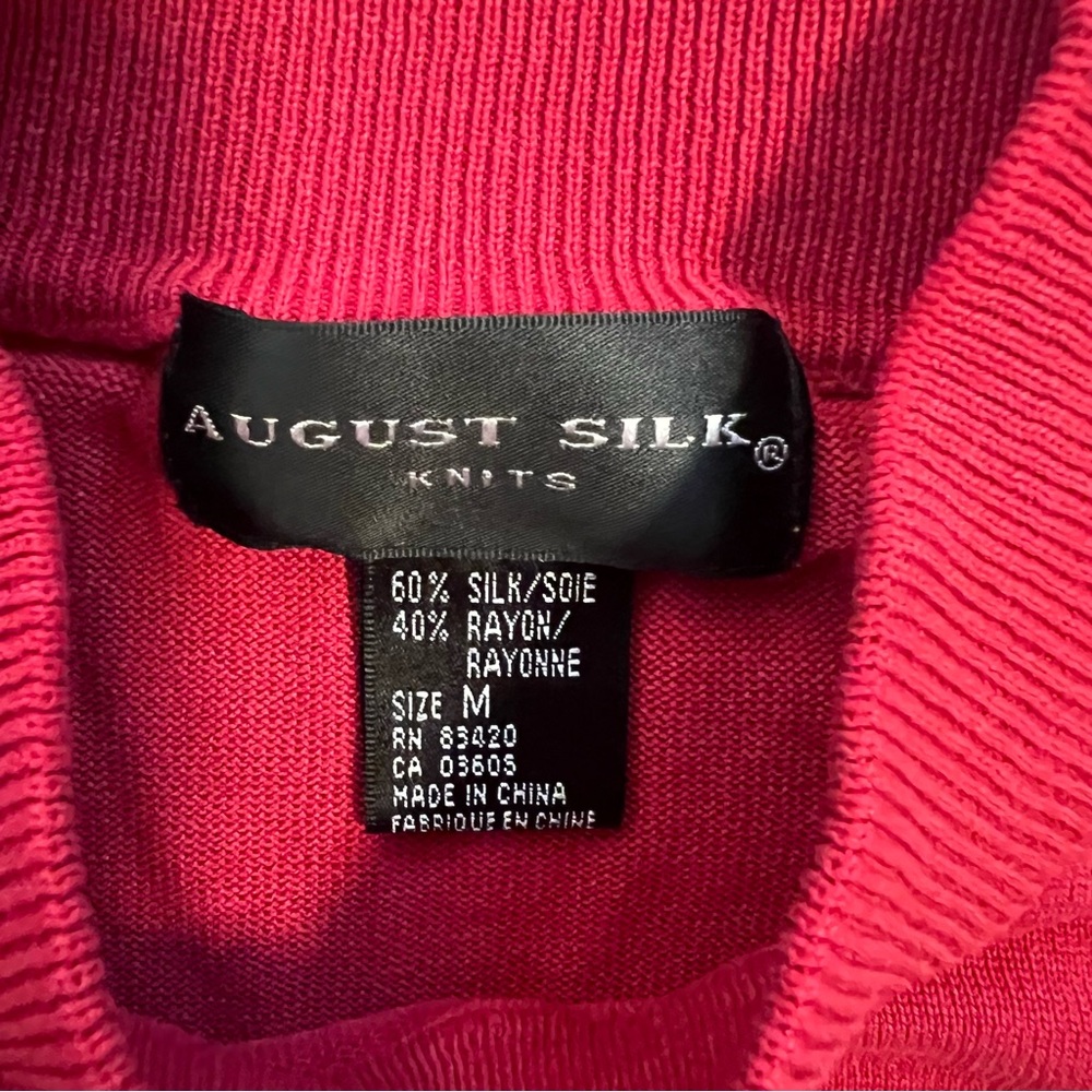 August Silk Vibrant Red Short Sleeve Tee - Picture 2 of 5